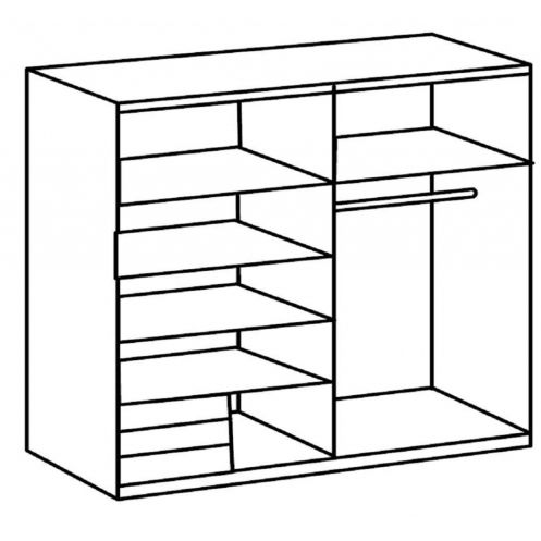 Kledingkast Elsen Grijs - 179x198x64 cm - Afbeelding 8