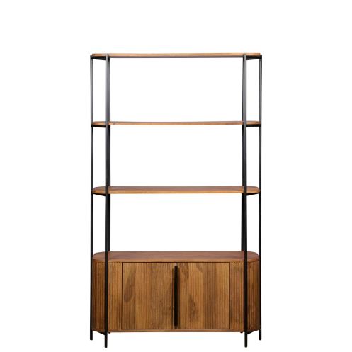 Wandkast Rego Bruin - 98x171x35 cm - Afbeelding 3