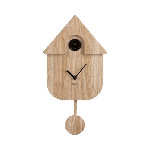 Karlsson Klok Modern Cuckoo Naturel - 41 cm hoog - Afbeelding 1