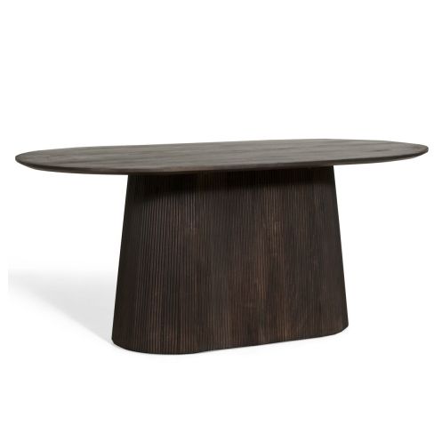 Eettafel Viktor Bruin - 230x110 cm - Afbeelding 1