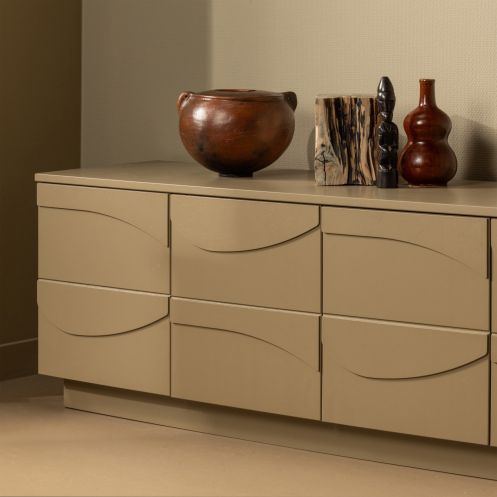 WOOOD TV-meubel Teo Taupe - 180x52x40 cm - Afbeelding 8