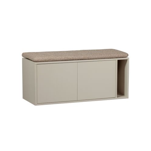 vtwonen Kistbank Settle Down Beige - 108x50x44 cm - Afbeelding 1