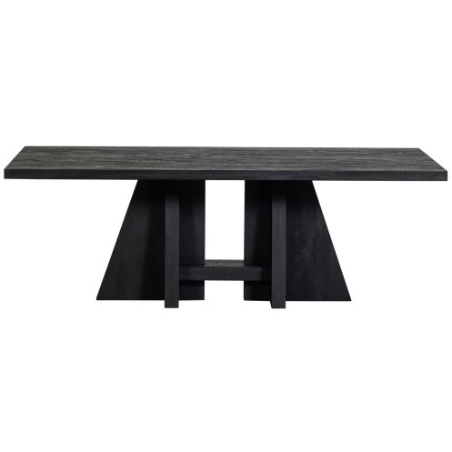 WOOOD Eettafel Kean Zwart - 220x100 cm - Afbeelding 3