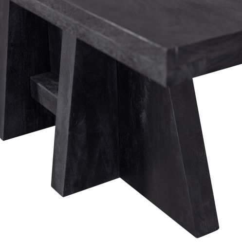 WOOOD Eettafel Kean Zwart - 180x100 cm - Afbeelding 4