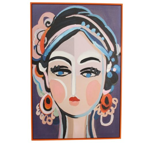 Canvasschilderij Lady Multi - 60x90 cm - Afbeelding 1