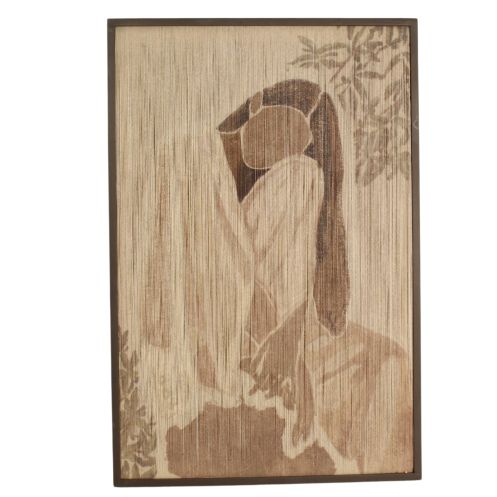 Wandpaneel Woman Beige - 60x90 cm - Afbeelding 1