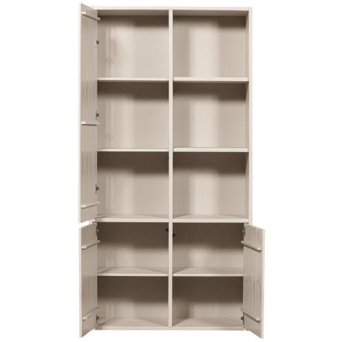 WOOOD Wandkast Merel Beige - 100x221x44 cm - Afbeelding 3