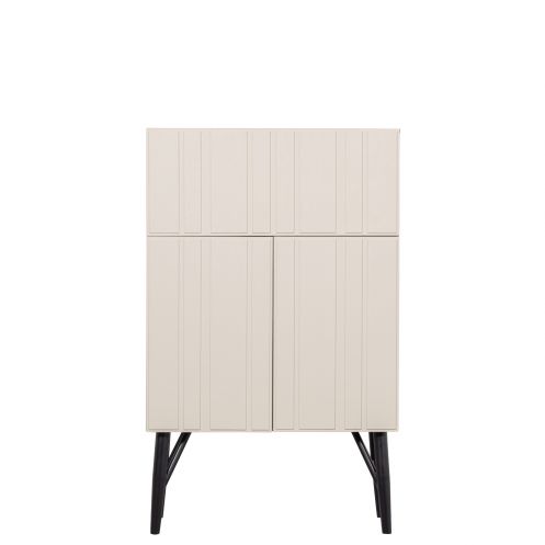 WOOOD Wijnkast Miller Beige - 90x146x46 cm - Afbeelding 5