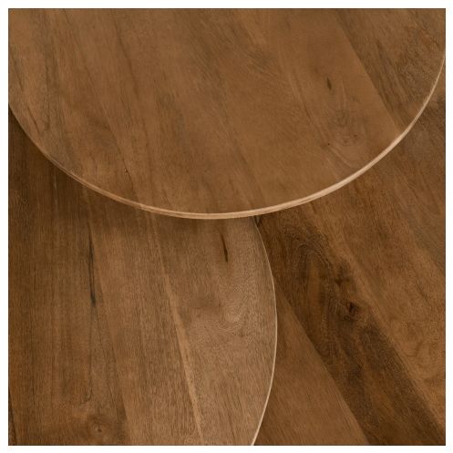 Salontafel Viktor Naturel - Ø 80 cm - Afbeelding 3