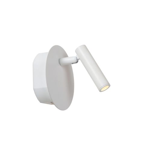 Lucide Oplaadbare Wandlamp Jolijn Wit - LED - Ø 10 cm - Afbeelding 1