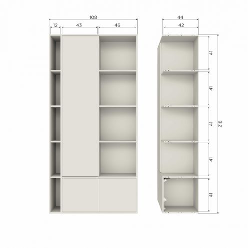 Wandkast Settle Naturel - Afbeelding 6