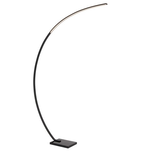 Lucide Booglamp Curve Zwart - LED - 192 cm hoog - Afbeelding 1