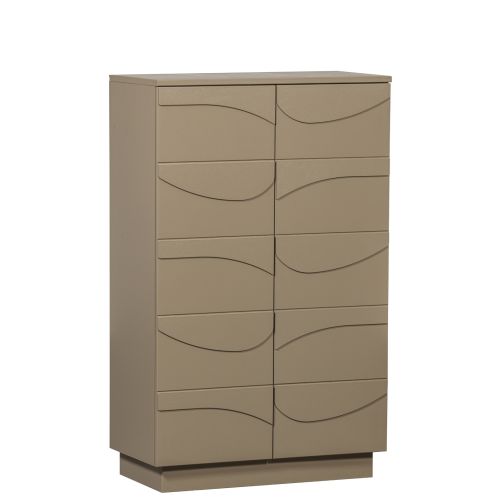 WOOOD Wandkast Teo Taupe - 72x116x35 cm - Afbeelding 1