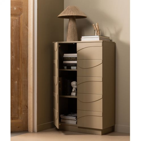 WOOOD Wandkast Teo Taupe - 72x116x35 cm - Afbeelding 7