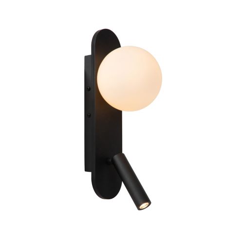 Lucide Wandlamp Kelly Zwart - LED - 32 cm hoog - Afbeelding 1