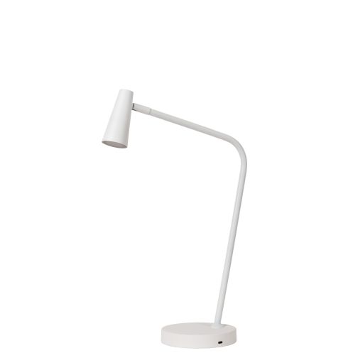 Lucide Oplaadbare Tafellamp Stirling Wit - LED - 48 cm hoog - Afbeelding 3