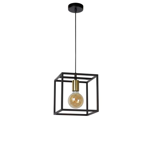 Lucide Hanglamp Ruben Zwart - E27 - 22 cm breed - Afbeelding 3