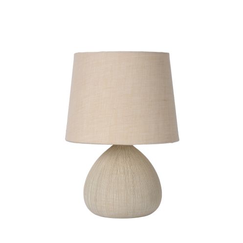 Lucide Tafellamp Ramzi Beige - E14 - 26 cm hoog - Afbeelding 3