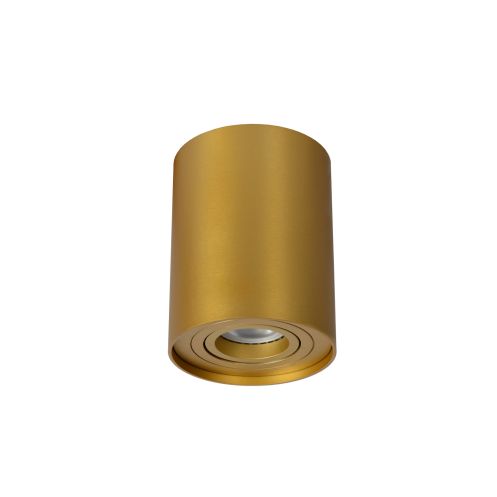 Lucide Plafondspot Tube Goud - GU10 - Ø 10 cm - Afbeelding 3