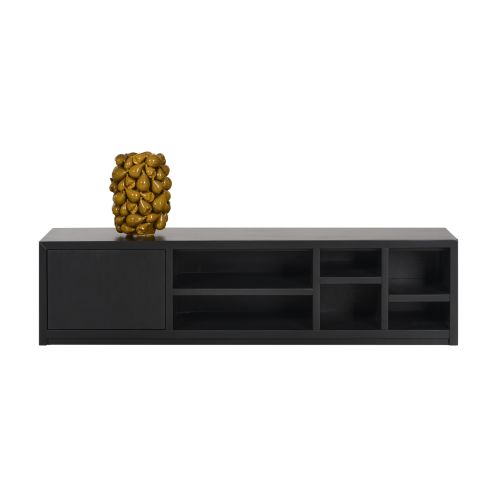 TV-meubel Surrey Zwart - 150x38x40 cm - Afbeelding 2