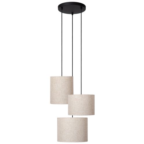 Lucide Hanglamp Maya Beige - 3 x E27 - Ø 46 cm - Afbeelding 3