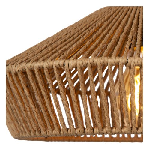 Lucide Hanglamp Yunkai Naturel - 3 x E27 - Ø 50 cm - Afbeelding 6