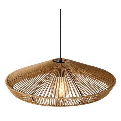 Lucide Hanglamp Yunkai Naturel - E27 - Ø 50 cm - Afbeelding 4