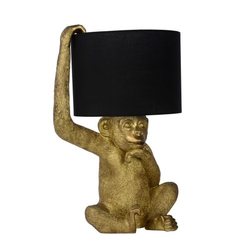 Lucide Tafellamp Extravaganza Chimp Goud - E14 - 45 cm hoog - Afbeelding 3