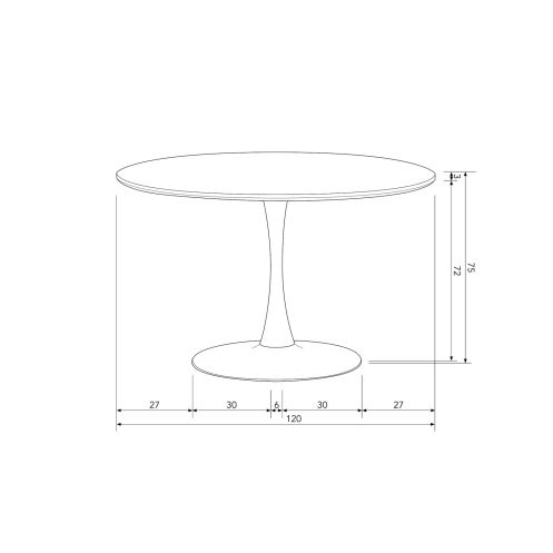 Eettafel Sammy Zwart - Afbeelding 4