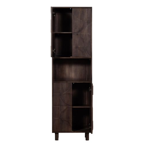 BePureHome Wandkast Draw Bruin - 60x200x40 cm - Afbeelding 4