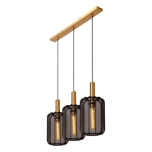 Lucide Hanglamp Corina Zwart - 3 x E27 - 90 cm breed - Afbeelding 4