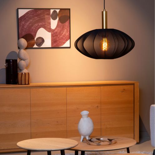 Lucide Hanglamp Corina Zwart - E27 - Ø 50 cm - Afbeelding 2