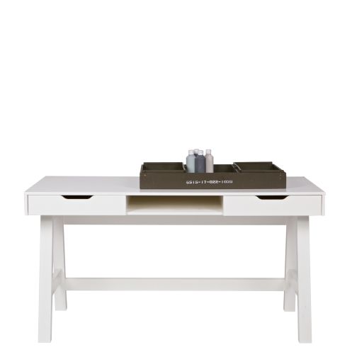 WOOOD Bureau Nikki Wit - 140x75x62 cm - Afbeelding 4