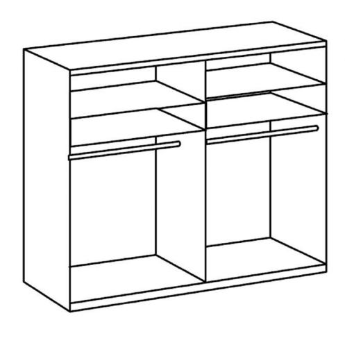 Kledingkast Mierlo Donkergrijs - 225x208x65 cm - Afbeelding 12