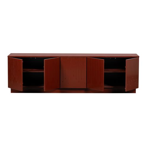 BePureHome TV-meubel Pencil Rood - 180x52x40 cm - Afbeelding 4