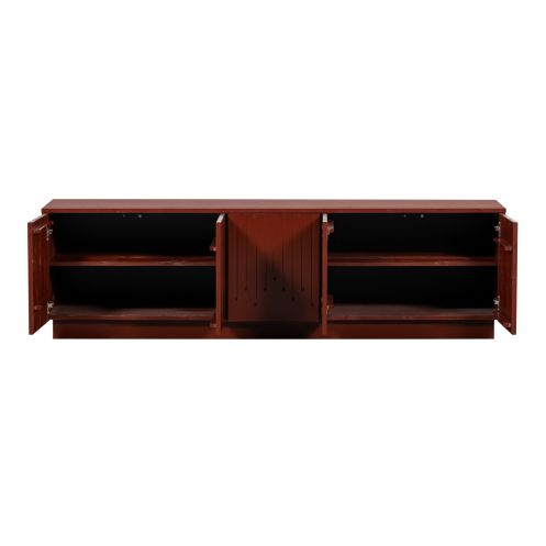 BePureHome TV-meubel Pencil Rood - 180x52x40 cm - Afbeelding 5