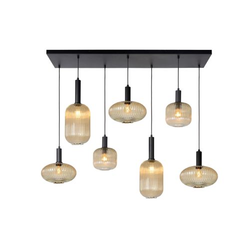 Lucide Hanglamp Maloto Goud - 7 x E27 - 150 cm breed - Afbeelding 1