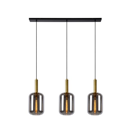 Lucide Hanglamp Joanet Zwart - 3 x E27 - 110 cm breed - Afbeelding 1