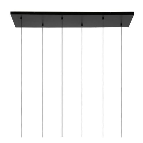 Lucide Hanglamp Joanet Zwart - 6 x E27 - 132 cm breed - Afbeelding 4