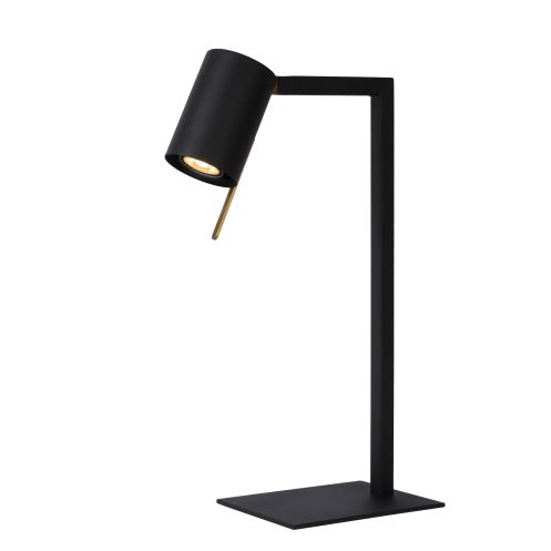 Lucide Bureaulamp Lesley Zwart - GU10 - 50 cm hoog - Afbeelding 1