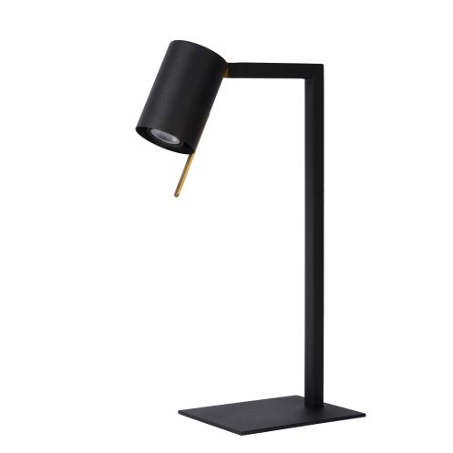 Lucide Bureaulamp Lesley Zwart - GU10 - 50 cm hoog - Afbeelding 3