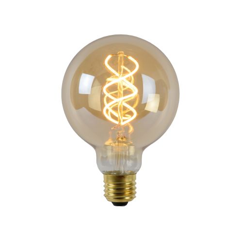 Lucide Lichtbron G95 Amber - E27 - Ø 9,5 cm - Afbeelding 1