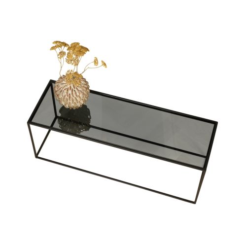 Salontafel Calp Zwart - 96x32 cm - Afbeelding 4