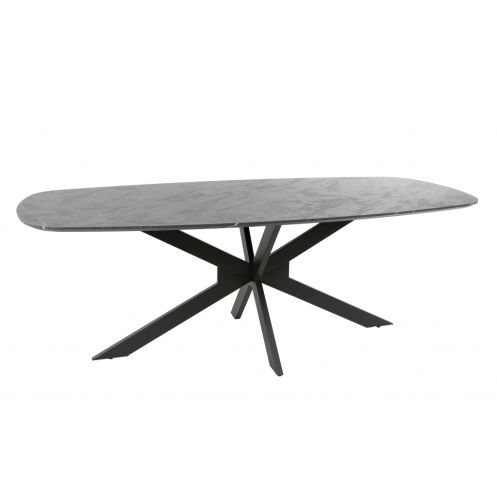 Eettafel Elval Donkergrijs - 215x105 cm - Afbeelding 1