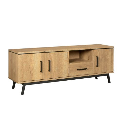 TV-meubel Batenburg Naturel - 180x65x45 cm - Afbeelding 1