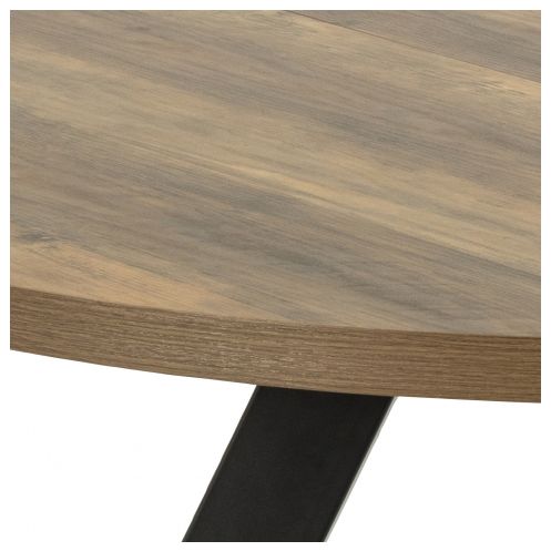 Uitschuifbare Eettafel Soren Bruin - 120/210x120 cm - Afbeelding 5