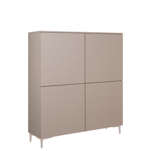 Wandkast Sagres Taupe - 120x132x41 cm - Afbeelding 1