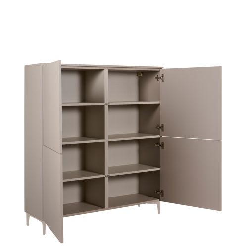 Wandkast Sagres Taupe - 120x132x41 cm - Afbeelding 3