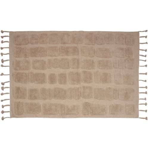 BePureHome Vloerkleed Bricks Naturel - 170x240 cm - Afbeelding 1