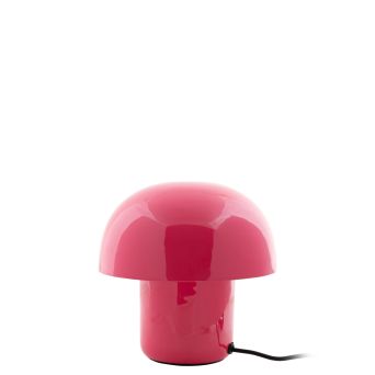 Leitmotiv Tafellamp Fat Mushroom Mini Roze - E14 - 20 cm hoog